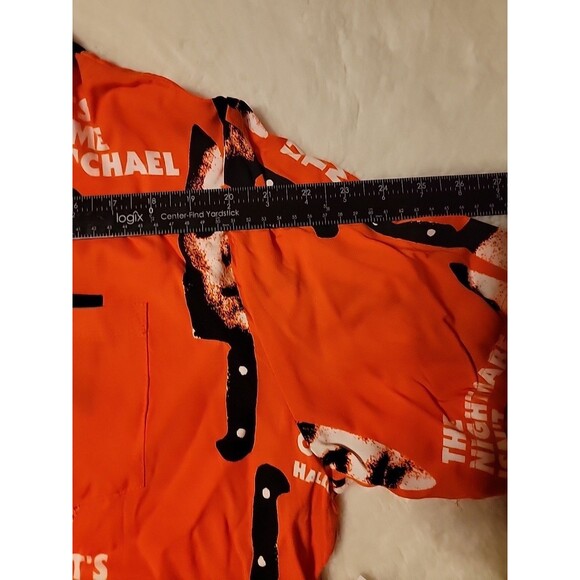 Halloween Michael Myers Mens XL Graphic Print Camp Shirt Short Sleeve NWT - Picture 4 of 6